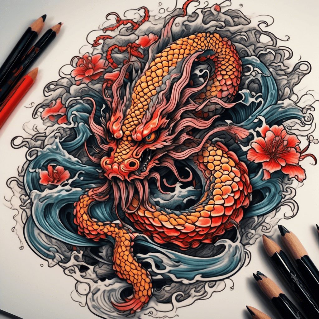 Tentacles demon colourful 