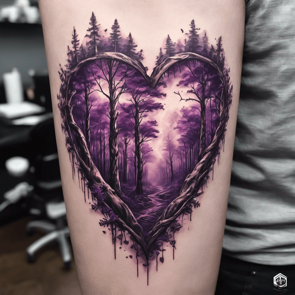 Purple heart  forest