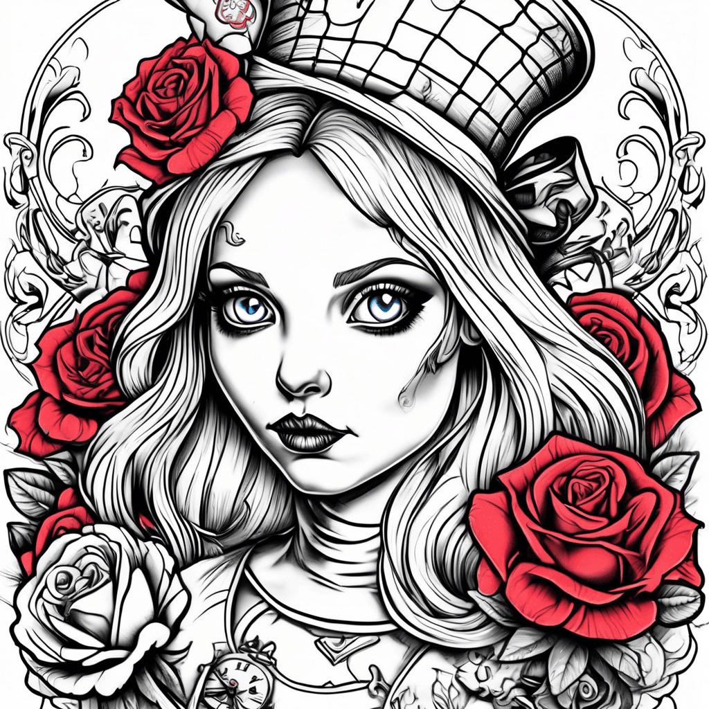  Alice in wonderland tattoos