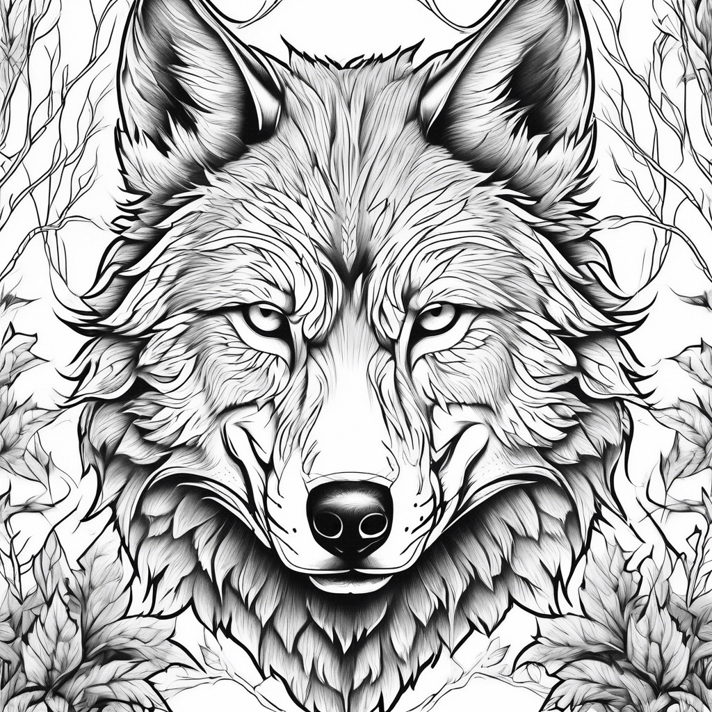 wolf in forest