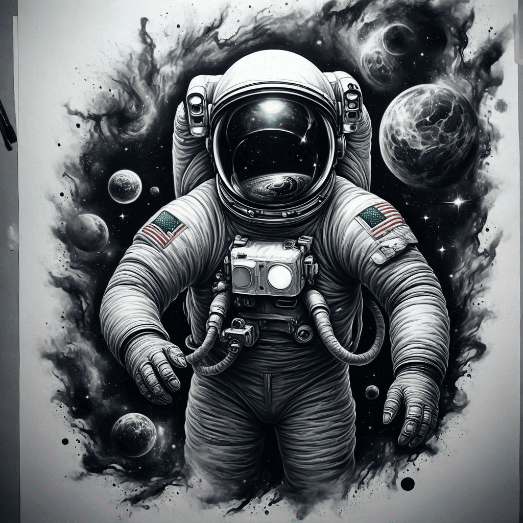 An astronaut in space 
