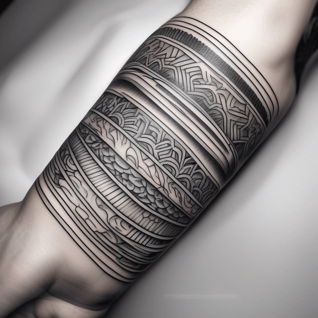 Men armband tattoo 