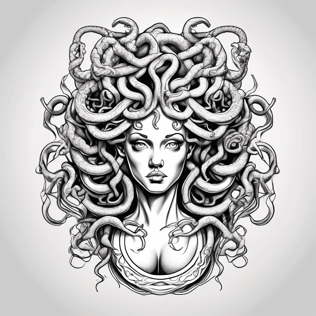 Medusa holding a head