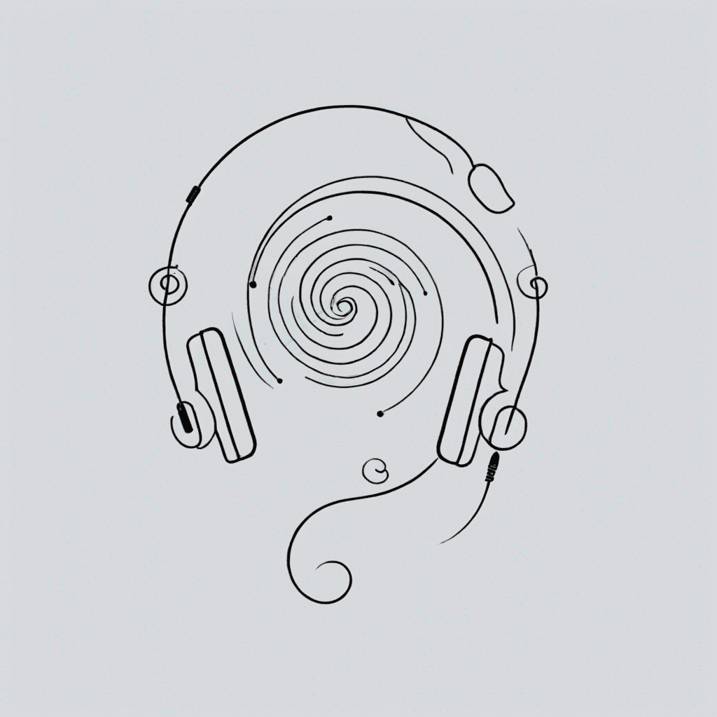 Spiral with headset