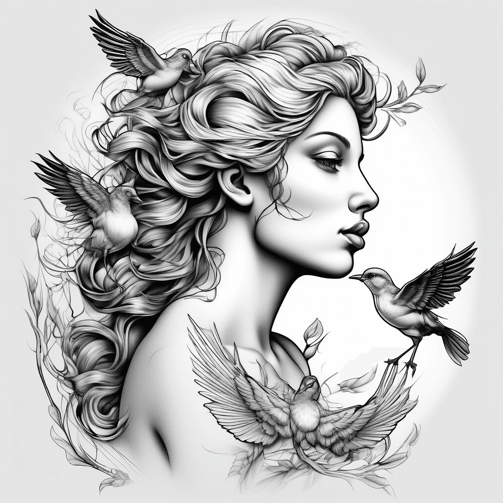 aphrodite with bird