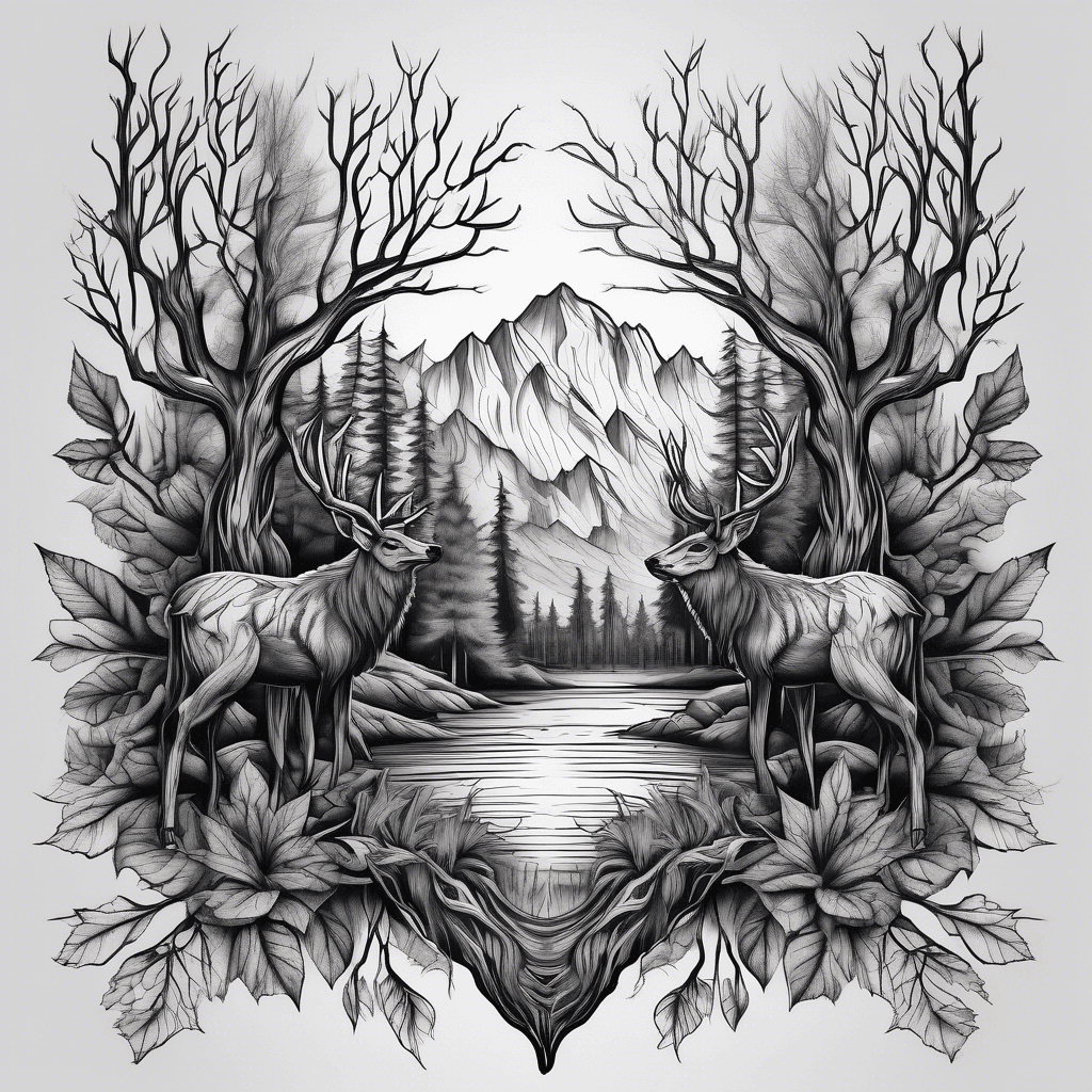 Dark woodland