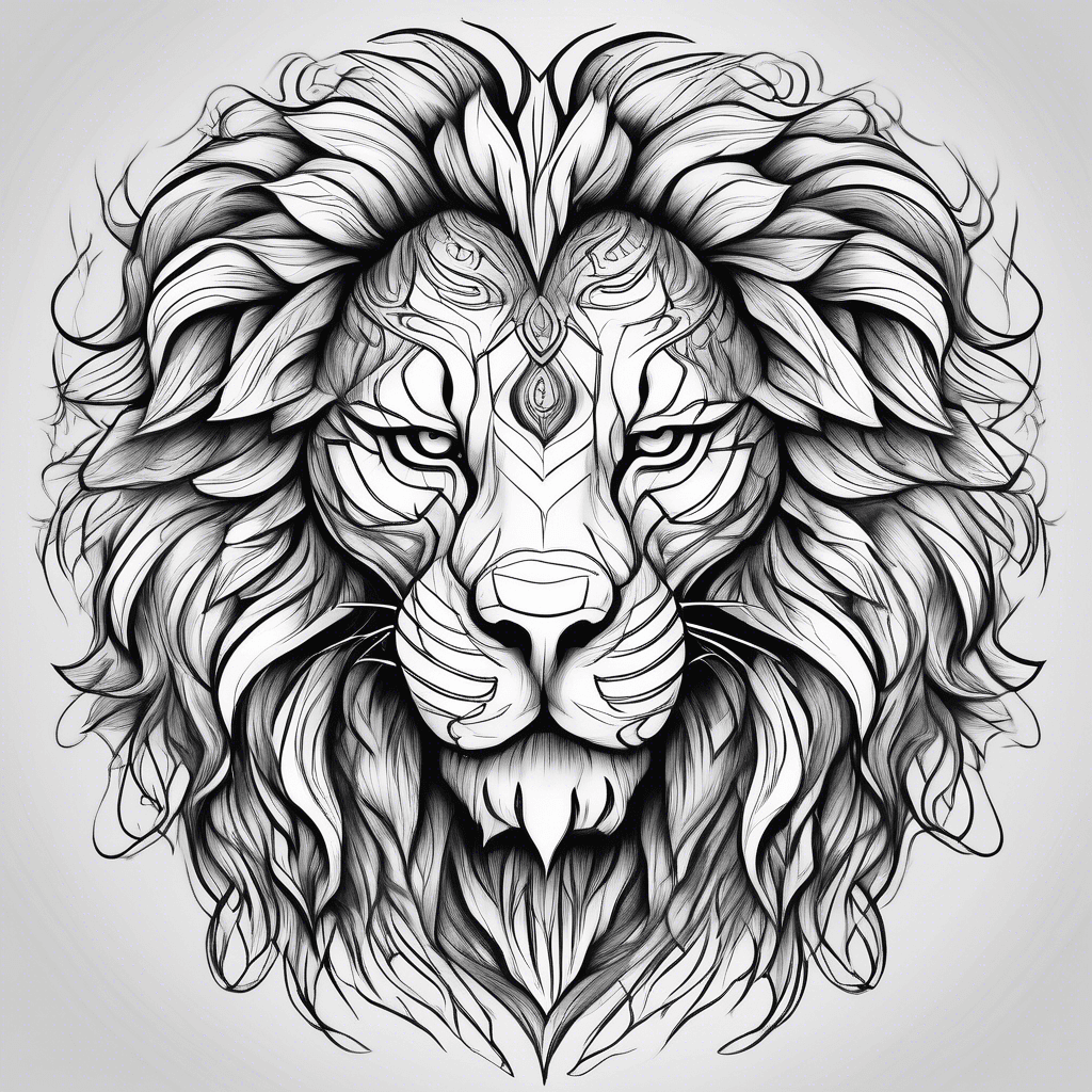 Lion's face