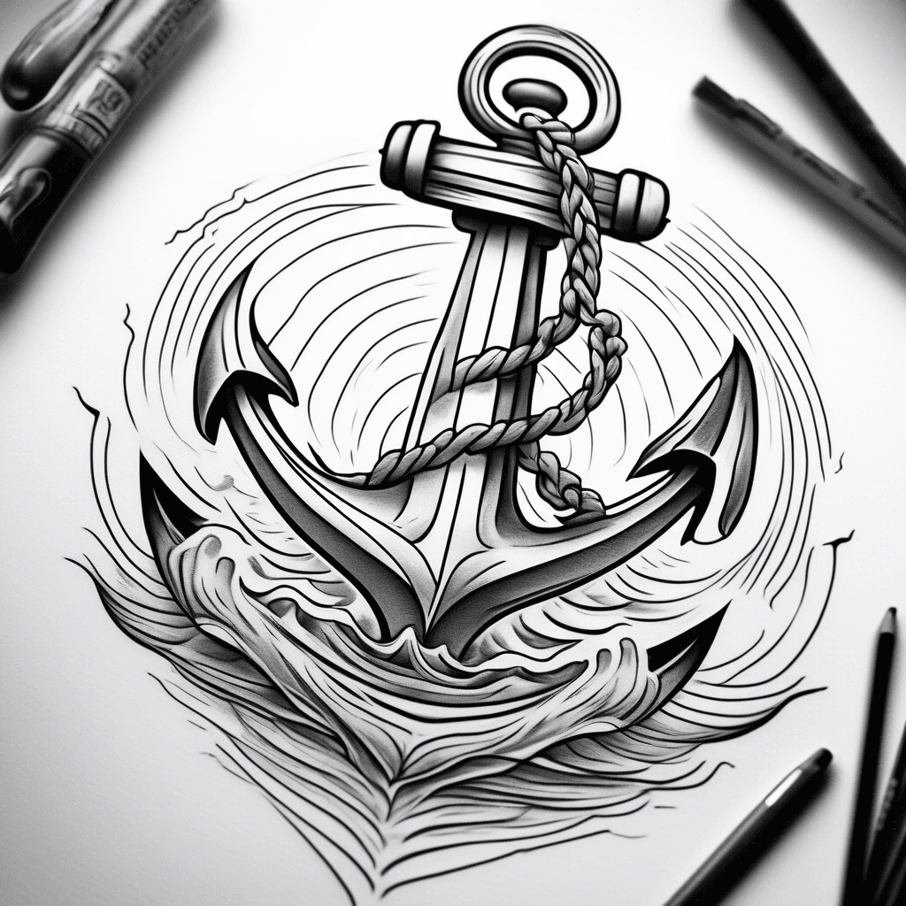 anchor in a boat