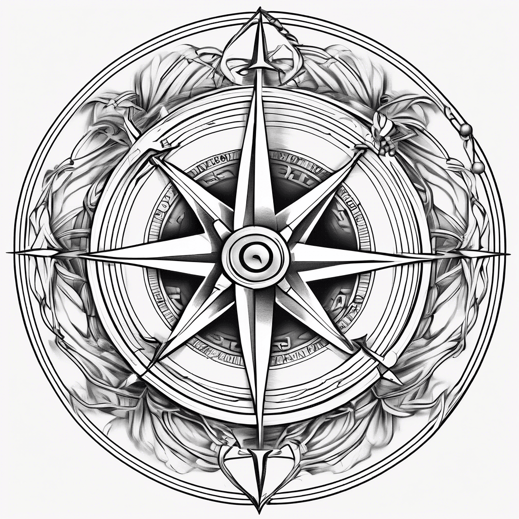 Compass with chain