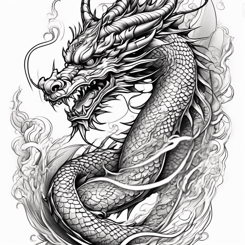 Japanesse dragon tattoo
