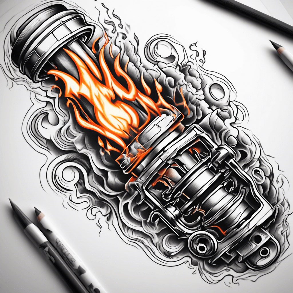 burning crankshaft