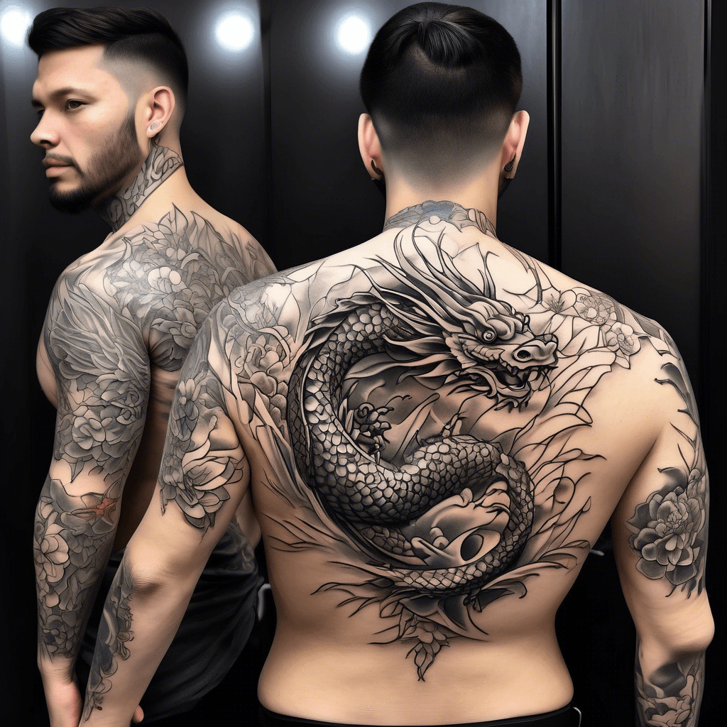 Last name jasso back tattoo