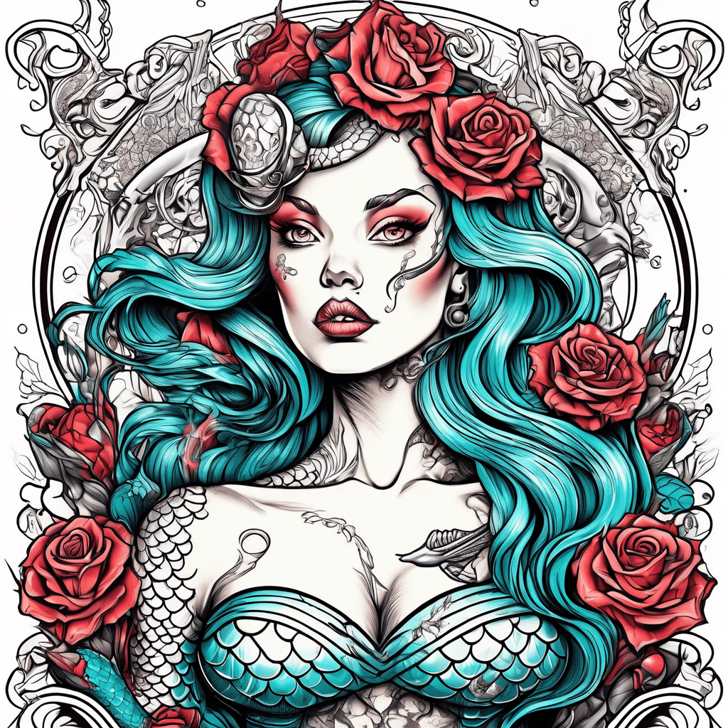 A mermaid