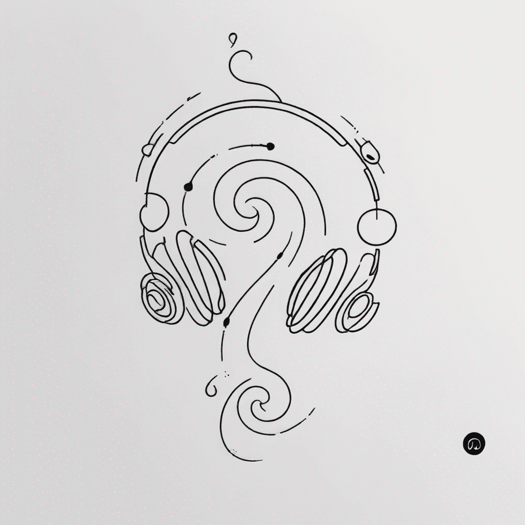 a bspiral with headsets