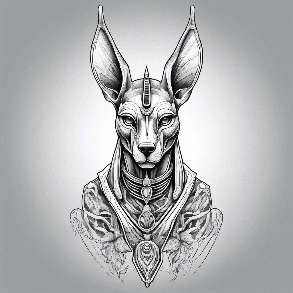 Anubis in skeleton form
