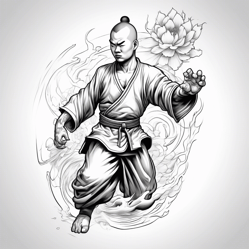 A shaolin themed full sleeve