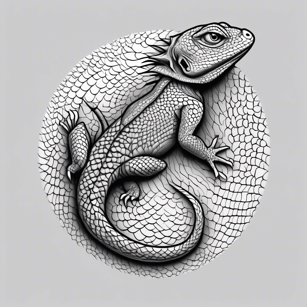 Lizard scales pattern patch