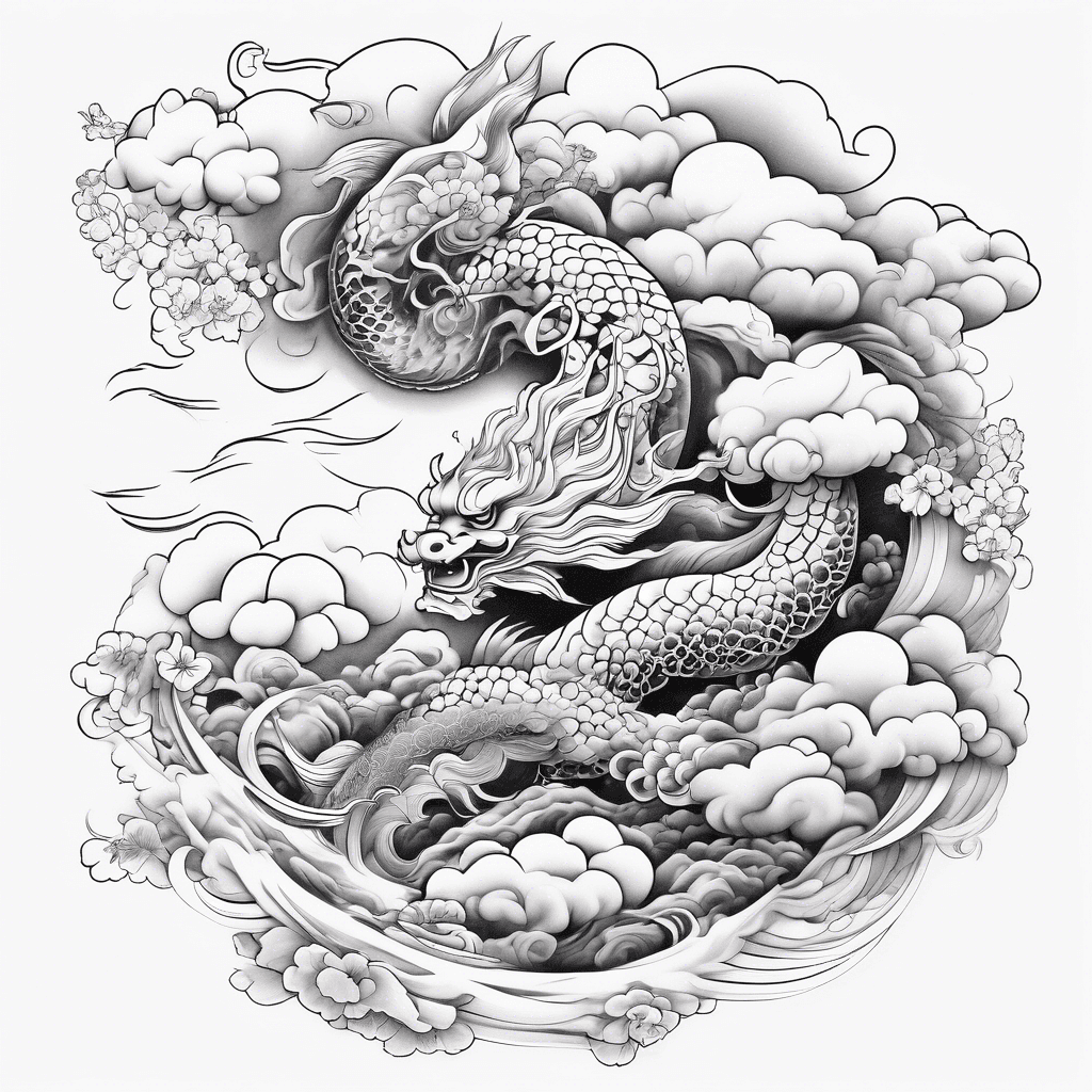 long curvy white clouds 