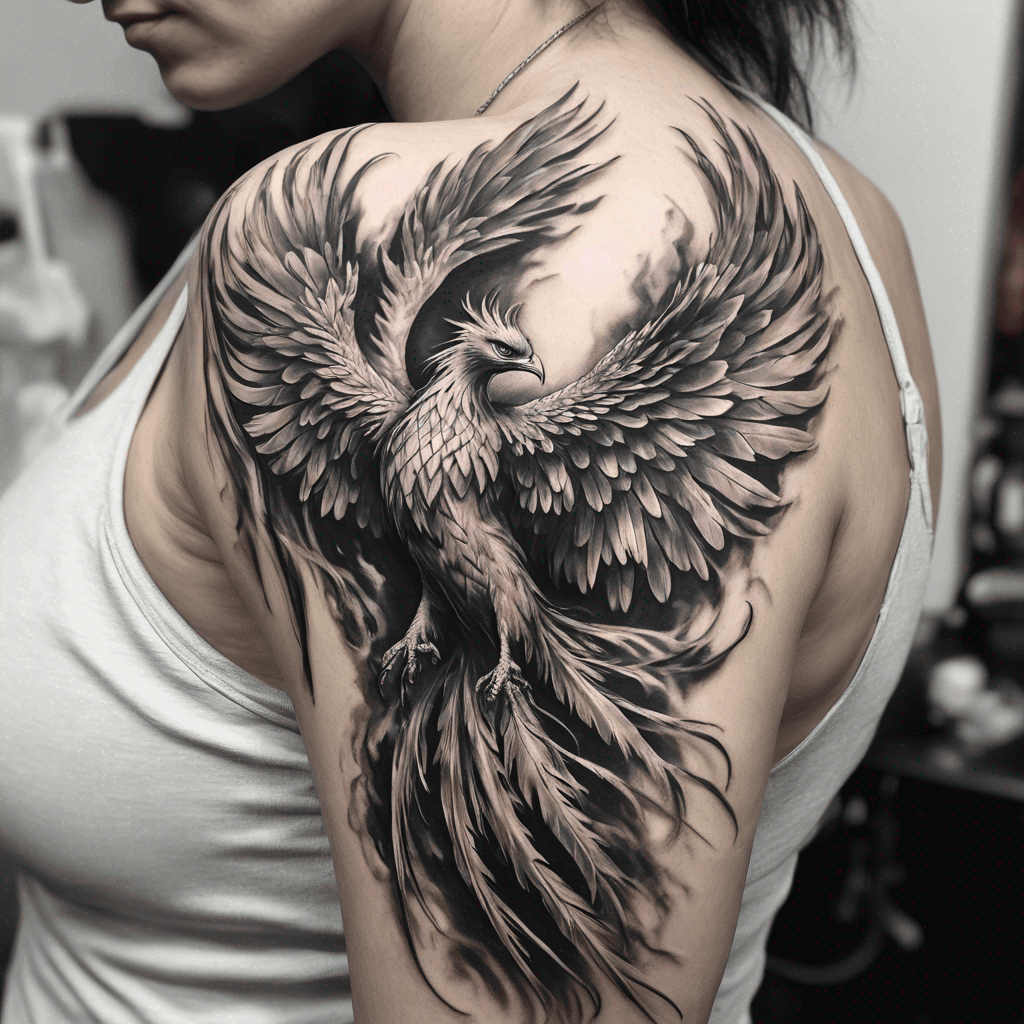 Phoenix on Shoulder