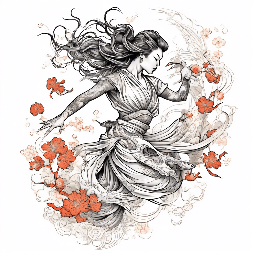 a woman dancing