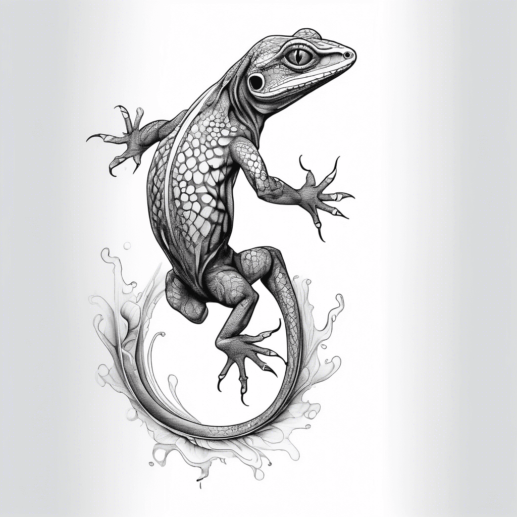 Lizard from the back 