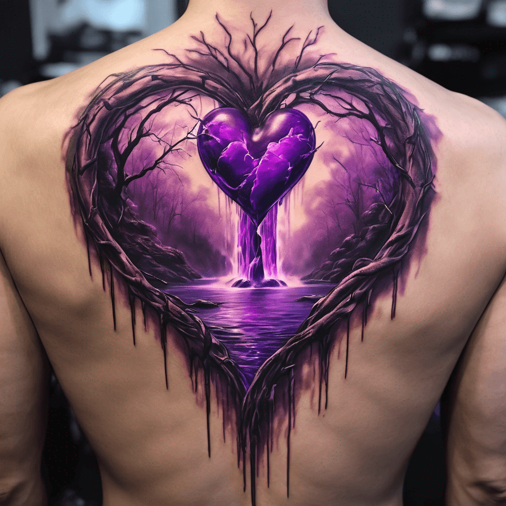 Purple heart  waterfall 