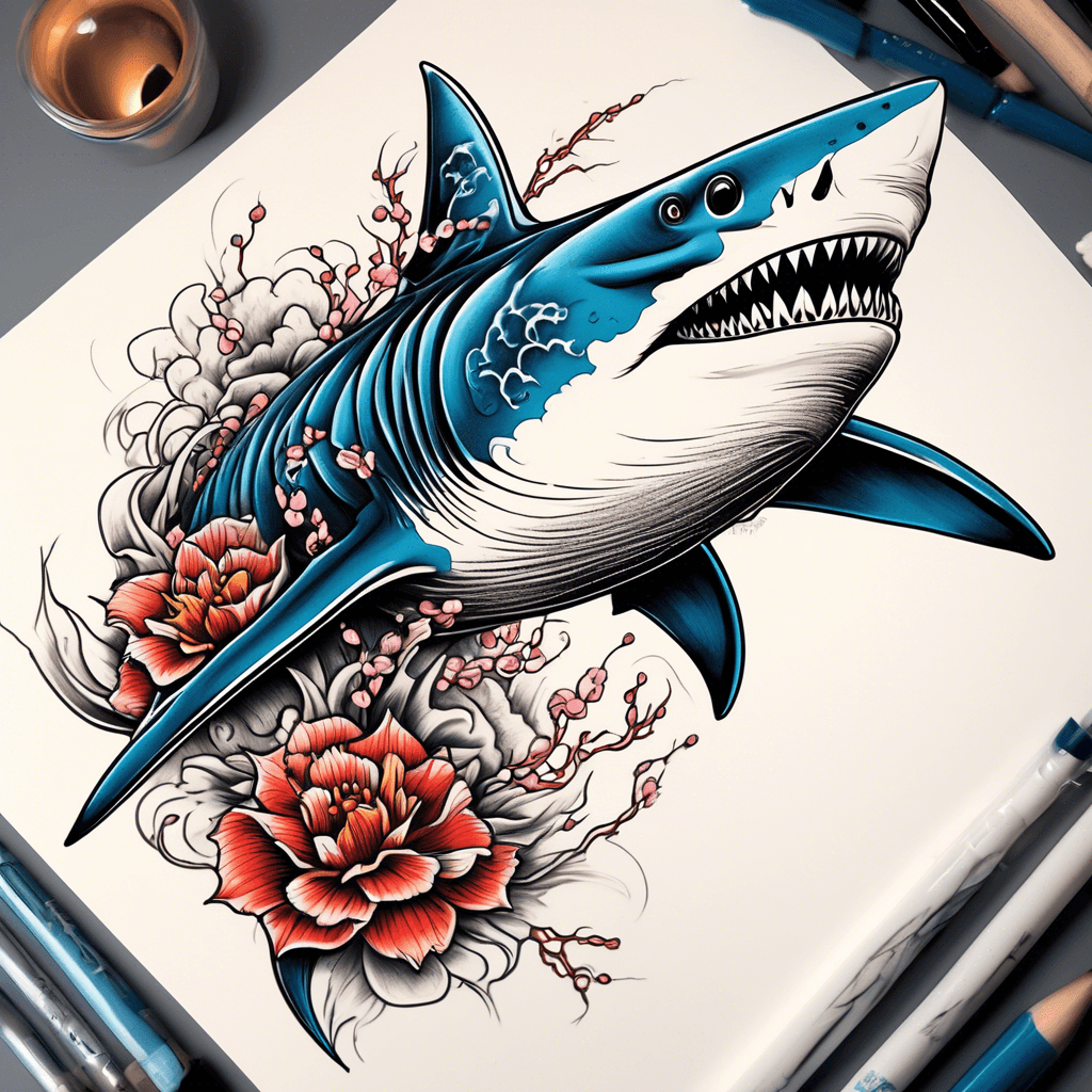 Menacing shark
