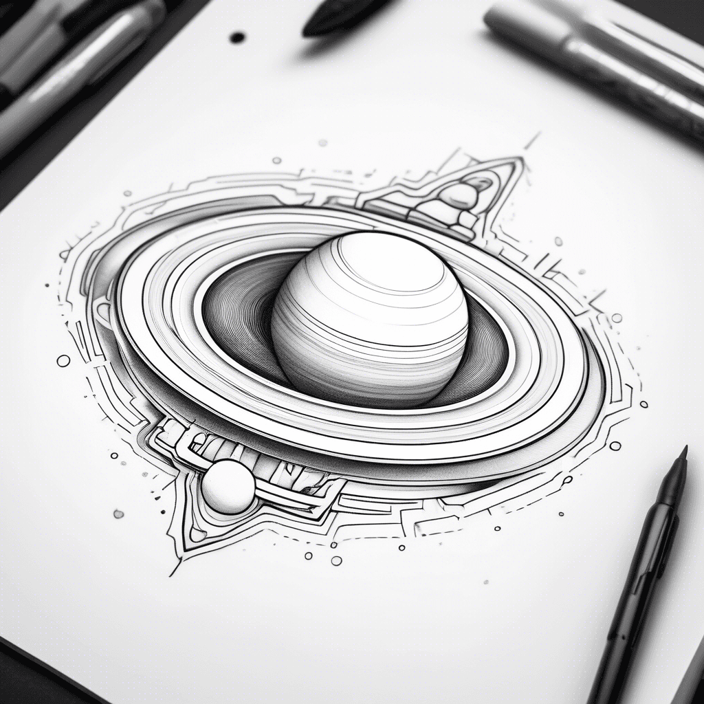 saturn on lower from bicep