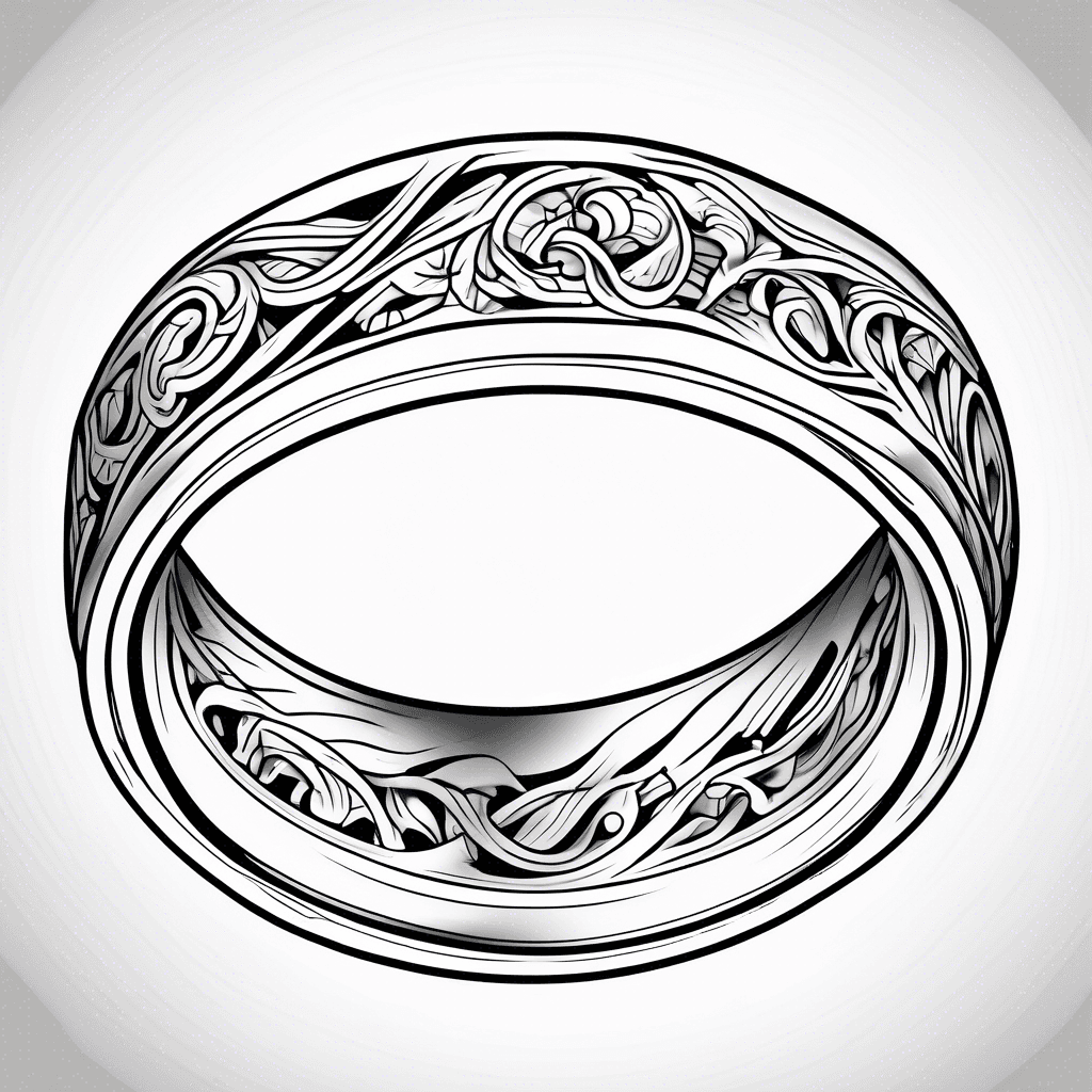 “MW” wedding band