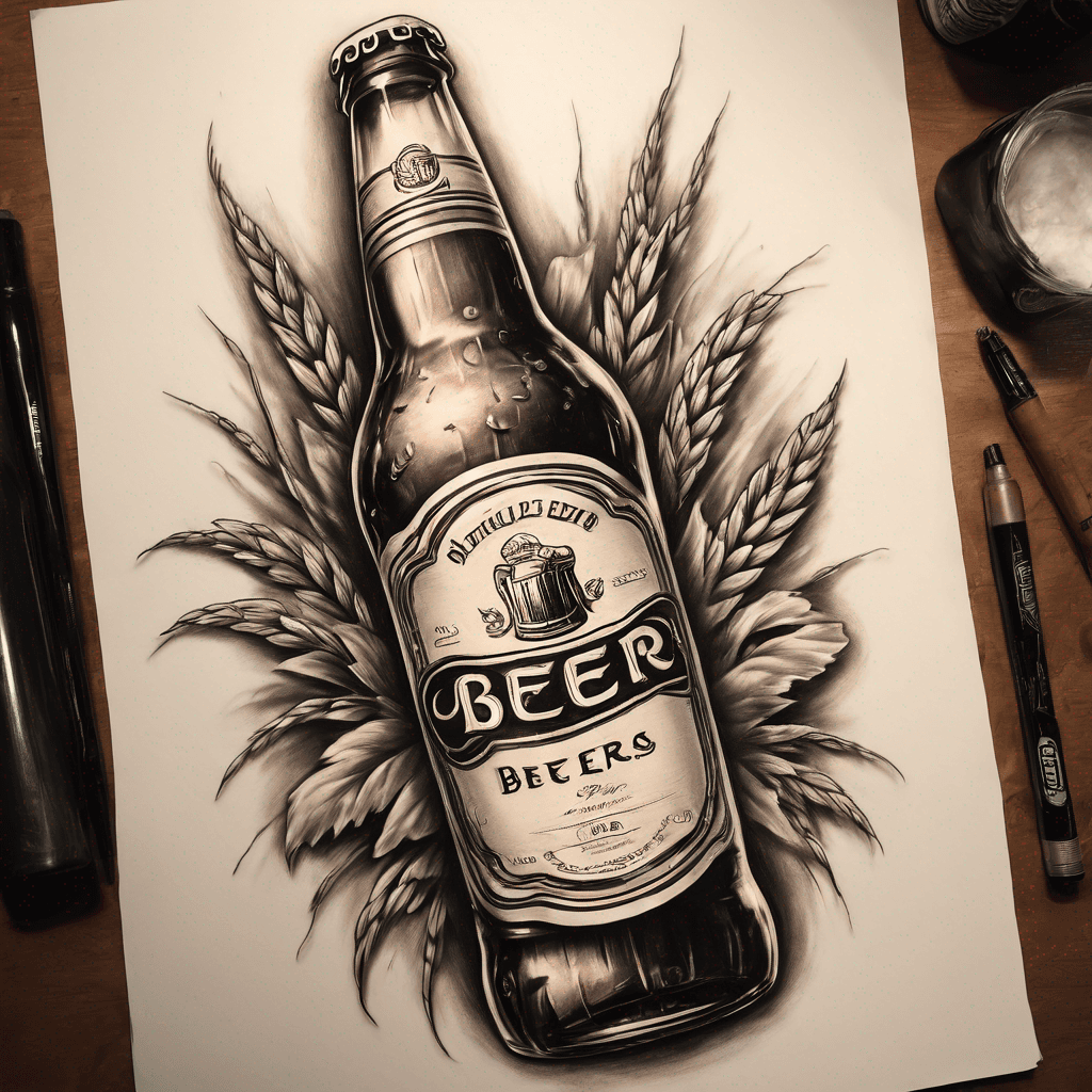 a bottle of beer