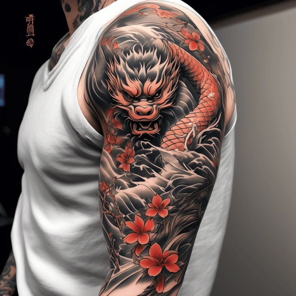 A shaolin themed full sleeve