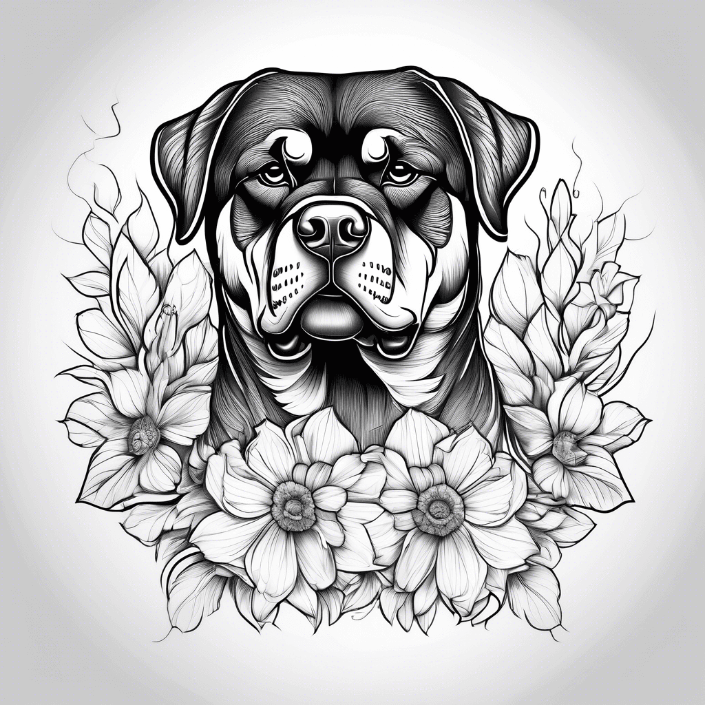 Rottweiler flower Aaron