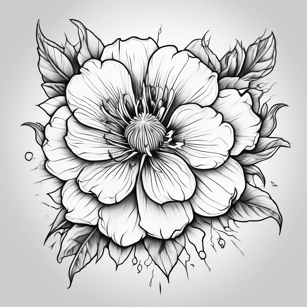 Blooming from a wound