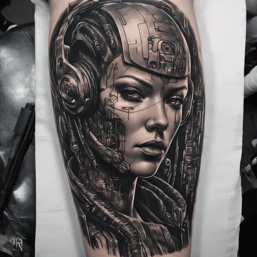 Idea per tatuaggio cyberpunk