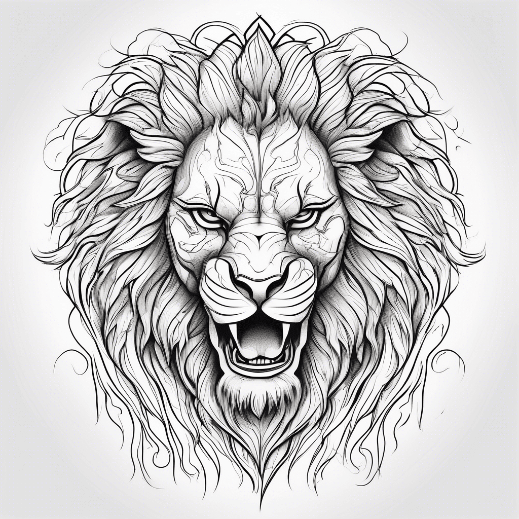 Lion with blood 