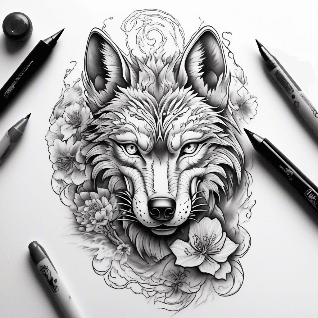 full sleeve wolf