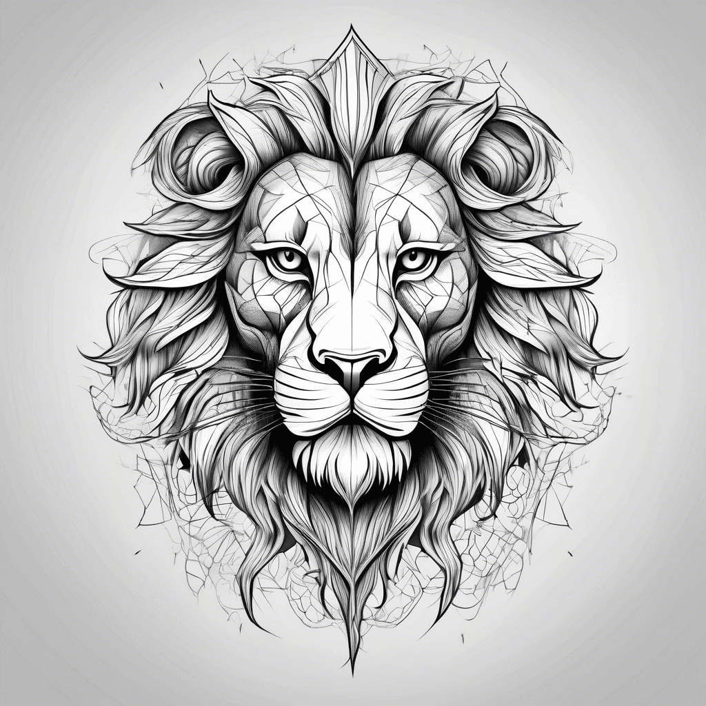 Lion with crosses