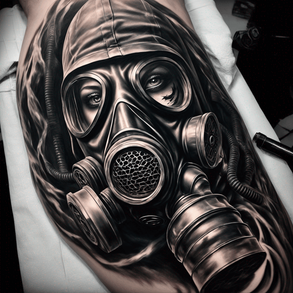 Gas mask and black hole