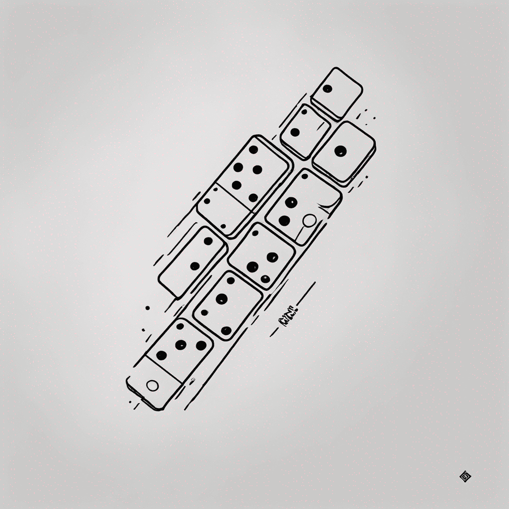  domino, skateboard, combined