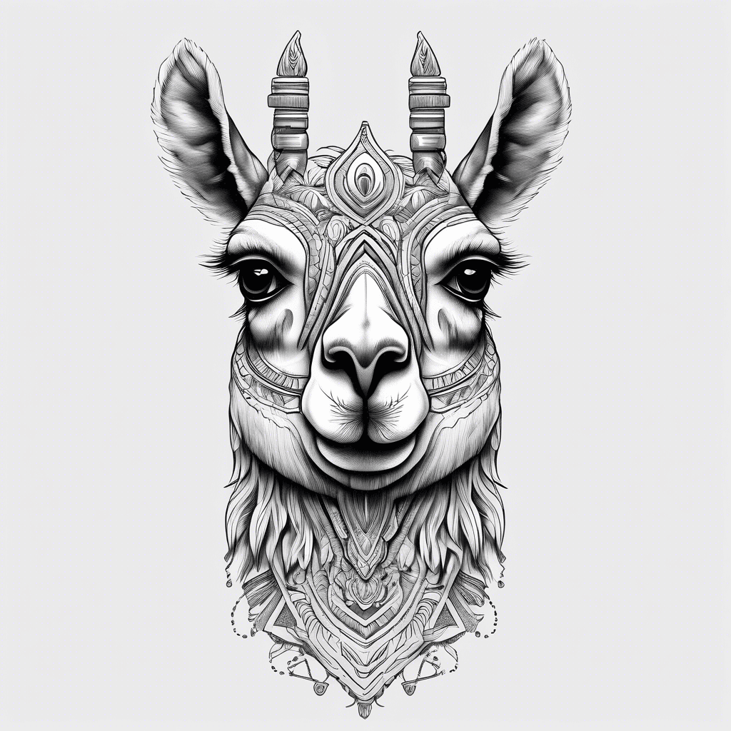 Llama at techno rave