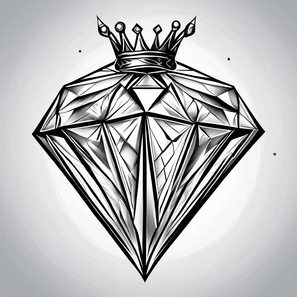 Diamond with crown 