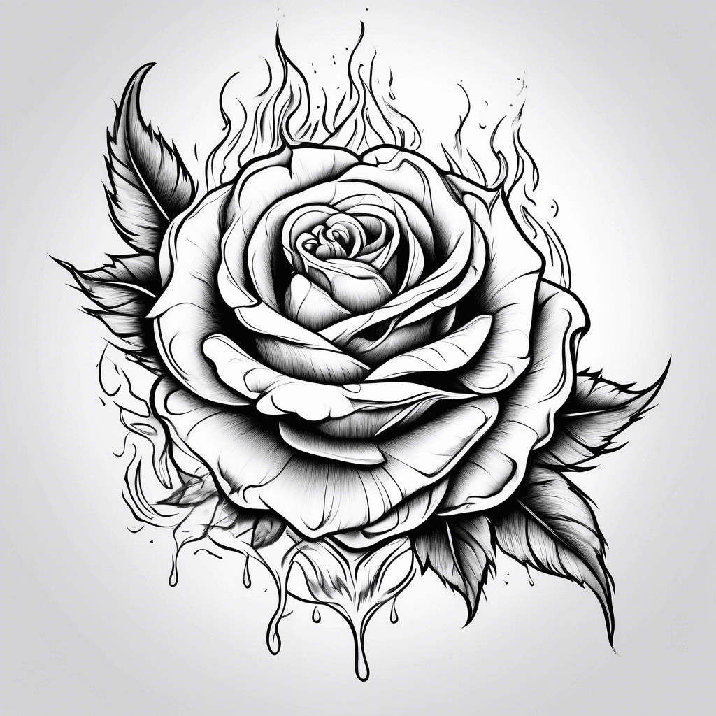 Burning rose