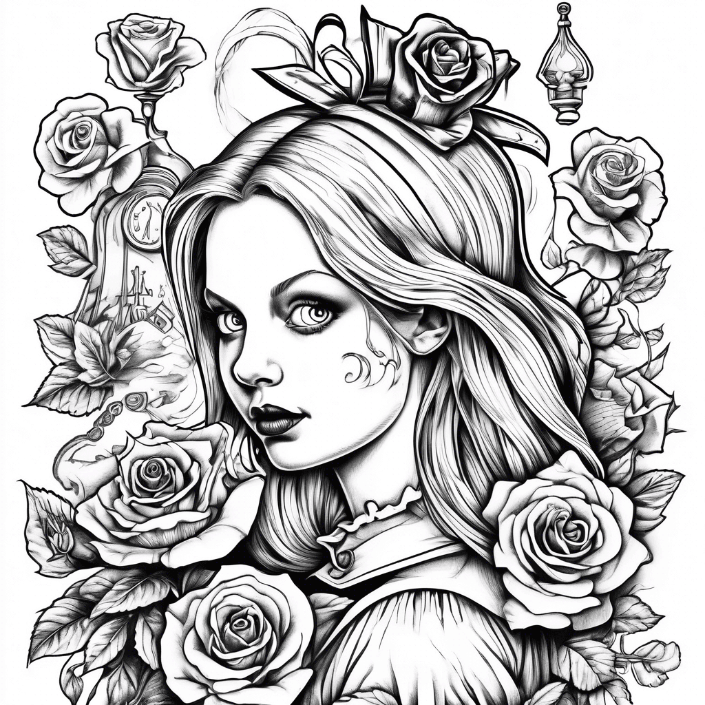  Alice in wonderland tattoos