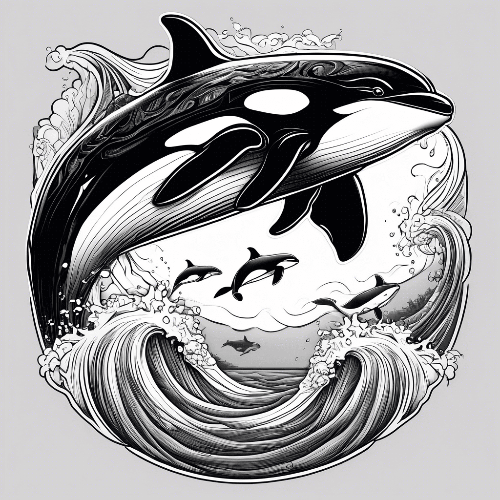 sky, ocean, orca