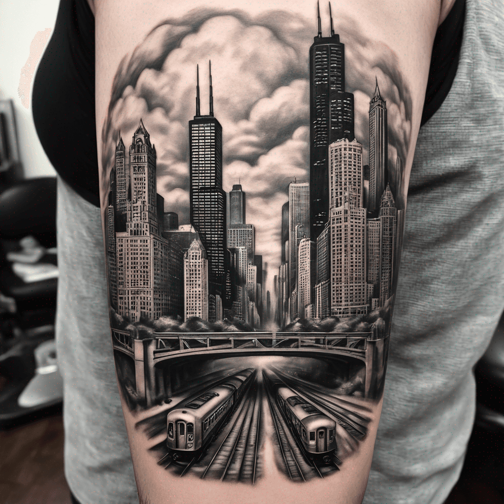 chicago with train