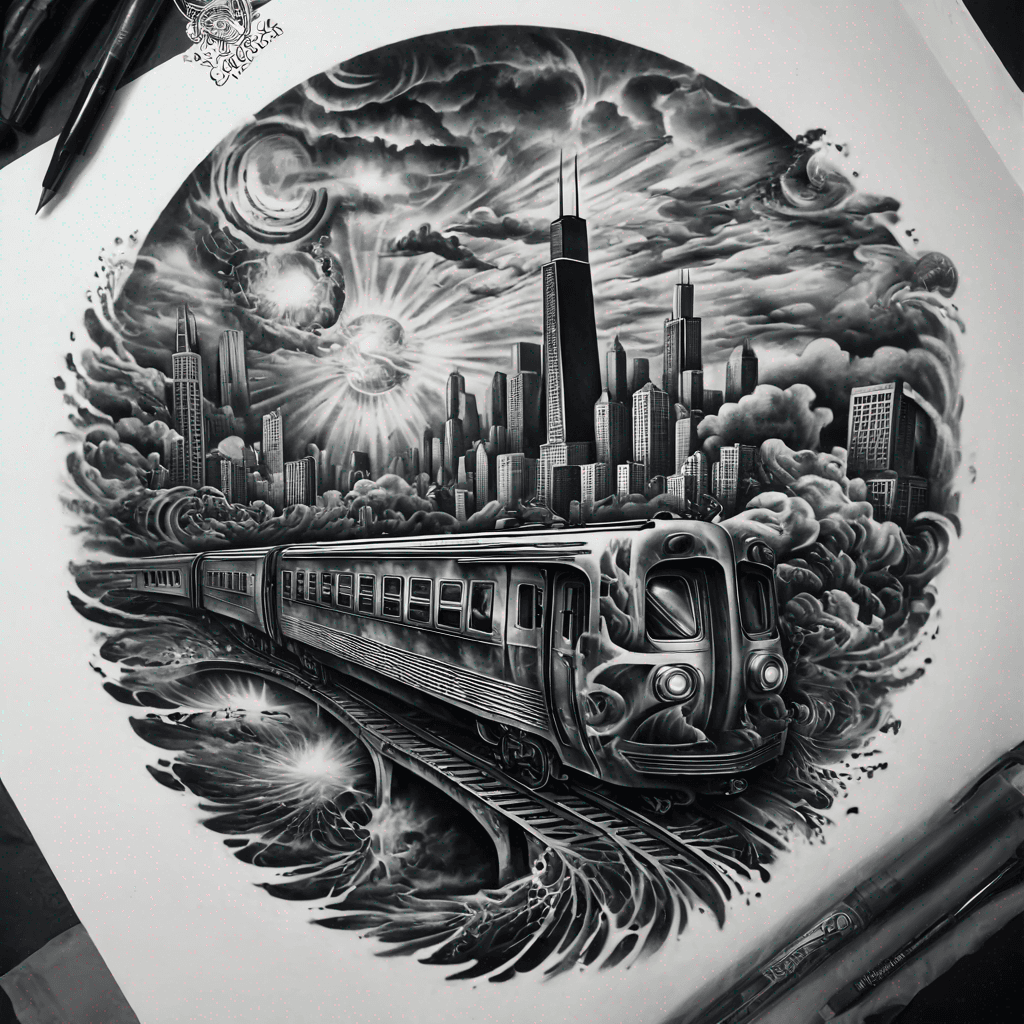 chicago with train