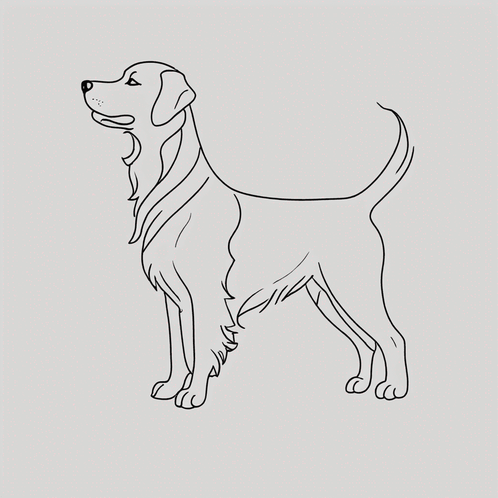 a cute golden retriever