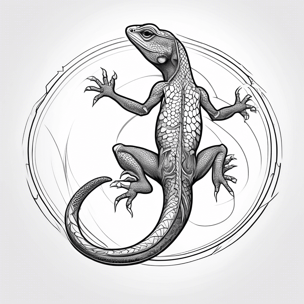 Lizard from the back 