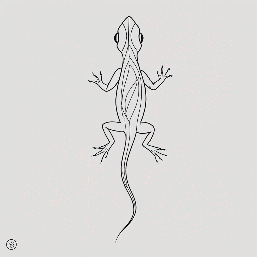 Lizard from the back 