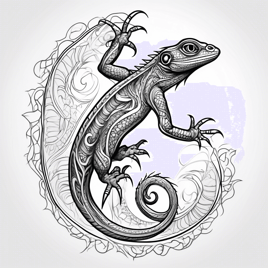 Lizard, view from the top